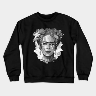 Frida Kahlo Black and White 10 Crewneck Sweatshirt